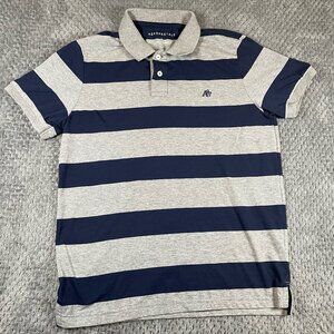 Aeropostale Men's Striped Polo Short Sleeve Shirt Size L "A87" Preppy Y2K